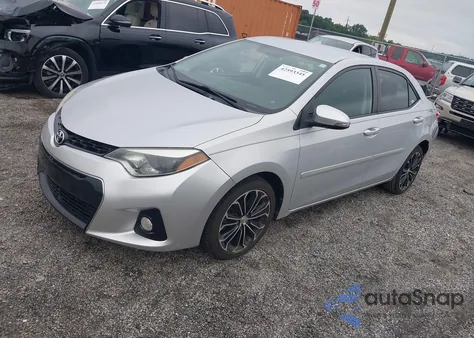 2015 Toyota Corolla S Plus z USA, uszkodzony, nr VIN 2T1BURHE8FC270013